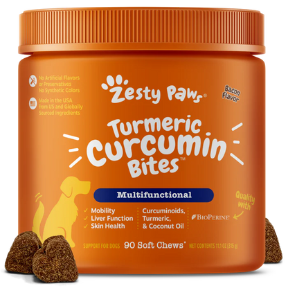 All-In-One Dog Wellness Chews Hip & Joint, Digestive & Skin Support Peanut Butter Flavor – 90 Chews