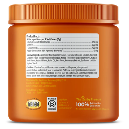 All-In-One Dog Wellness Chews Hip & Joint, Digestive & Skin Support Peanut Butter Flavor – 90 Chews